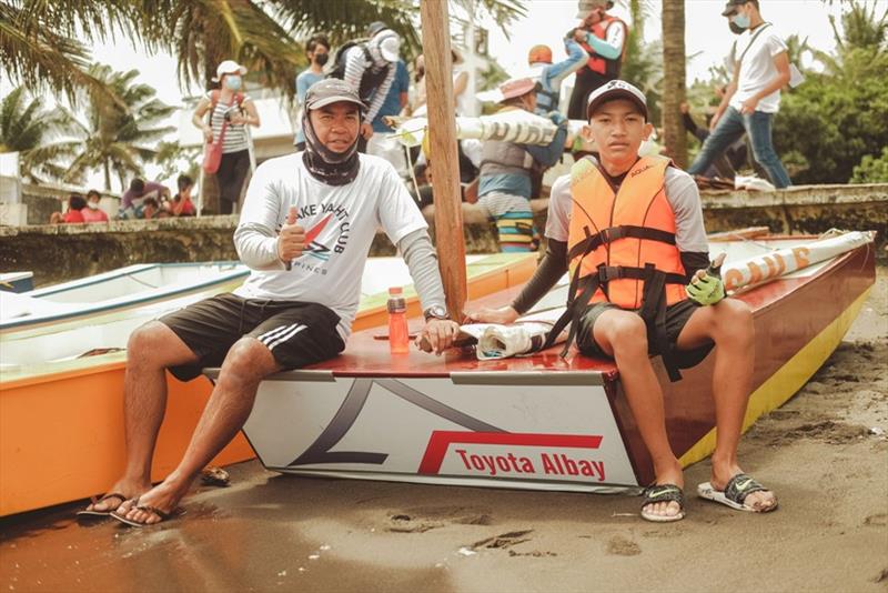 Job Ferranco had to take on a Puro sailor as crew because of joint pain - The Exciting Bicol Oz Goose National Championships photo copyright stolenshots photography taken at  and featuring the Oz Goose class