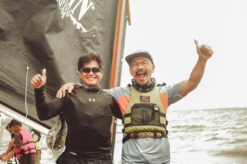 Happy PSA sailors Boyet and Jovel - The Exciting Bicol Oz Goose National Championships photo copyright stolenshots photography taken at  and featuring the Oz Goose class