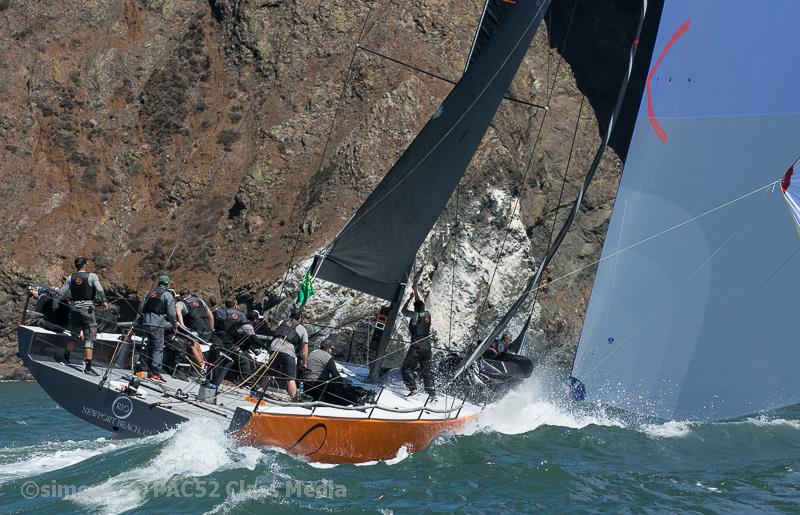 Pac 52s on day 1 of the Rolex Big Boat Series 2018 - photo © Erik Simonson / PAC52 Class