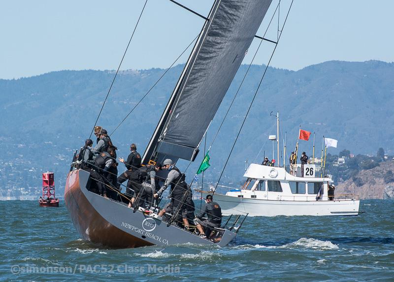 2018 Rolex Big Boat Series finale photo copyright Erik Simonson / www.h2oshots.com taken at St. Francis Yacht Club and featuring the Pac 52 class