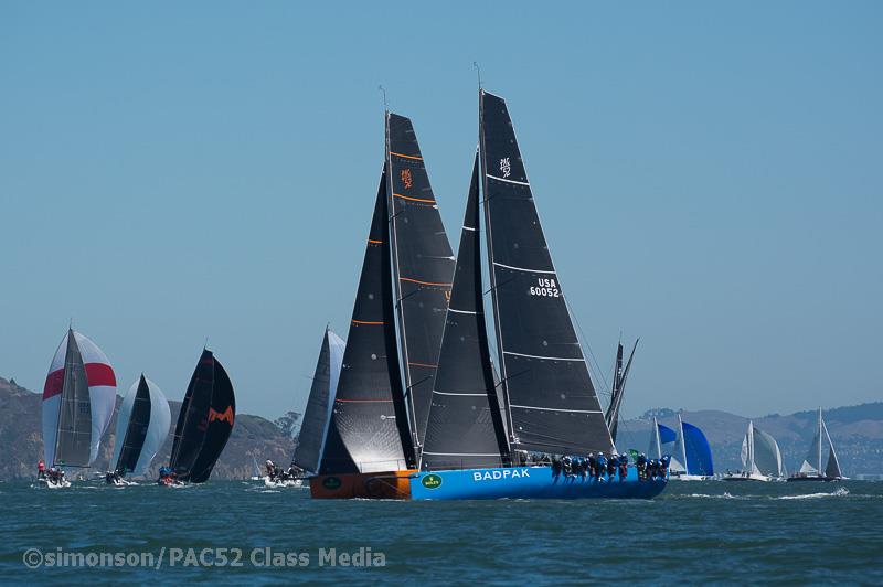 2018 Rolex Big Boat Series finale photo copyright Erik Simonson / www.h2oshots.com taken at St. Francis Yacht Club and featuring the Pac 52 class