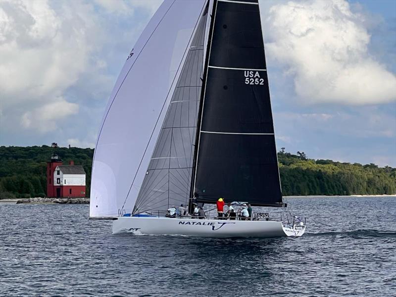 Chicago race First-to-finish NATALIE J, Phil O'Neil's Pac 52 photo copyright Liz Ware / Mission Point Resort taken at Chicago Yacht Club and featuring the Pac 52 class