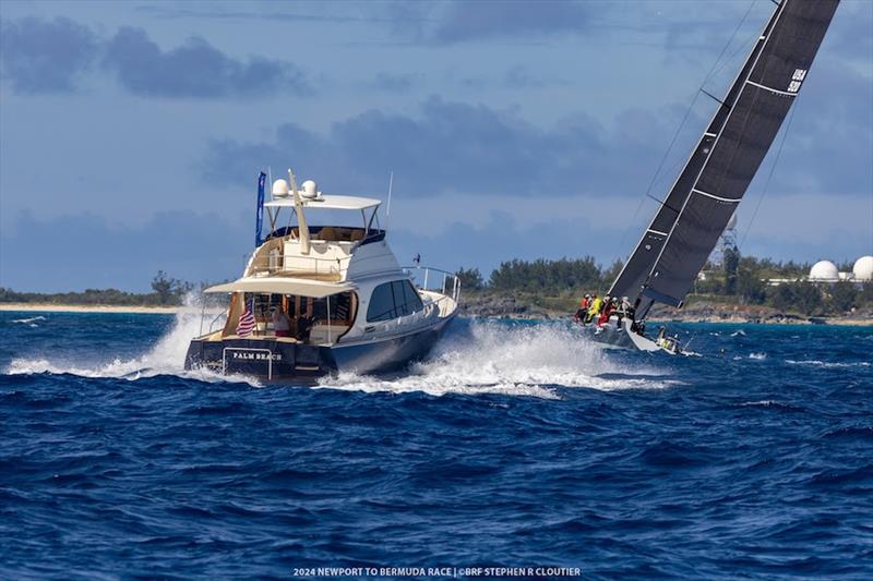 Palm Beach 70 at the 2024 Newport Bermuda Race Finish Line photo copyright Stephen R Cloutier taken at Royal Bermuda Yacht Club and featuring the  class