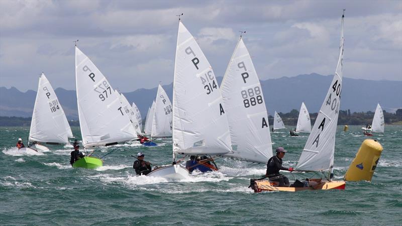 In the 2003 Louis Vuitton Cup over a third of the race days were lost after a 19kt wind limit was set . P class racing in the Tauranga Cup 2020 photo copyright William Beauchamp taken at  and featuring the P class class