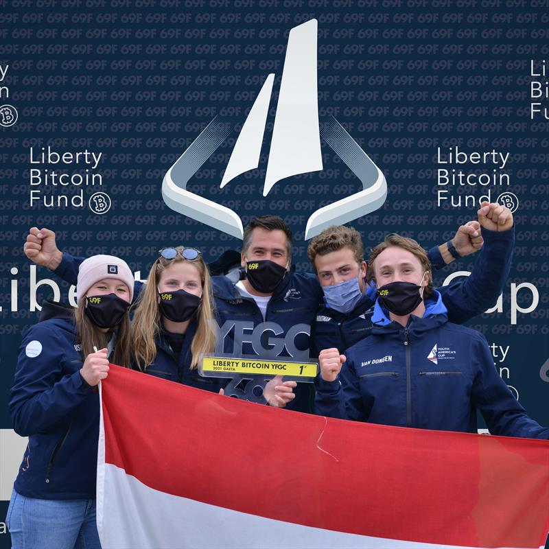 Liberty Bitcoin YFGC 2021 prize giving photo copyright Marta Rovatti Studihrad taken at  and featuring the Persico 69F class