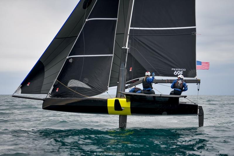 Youth Foiling Gold Cup Act 1 photo copyright Marta Rovatti Studihrad taken at  and featuring the Persico 69F class