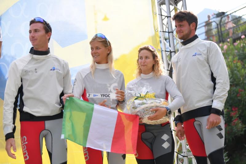 The Young Azzurra team places third at the Youth Foiling Gold Cup Act 2 photo copyright 69F Media/Marta Rovatti Studihrad taken at  and featuring the Persico 69F class