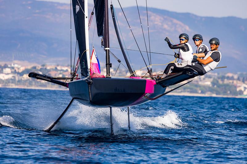 Youth Foiling Gold Cup - ACT 3 - Day 1 photo copyright Sailing Energy / 69F media taken at  and featuring the Persico 69F class