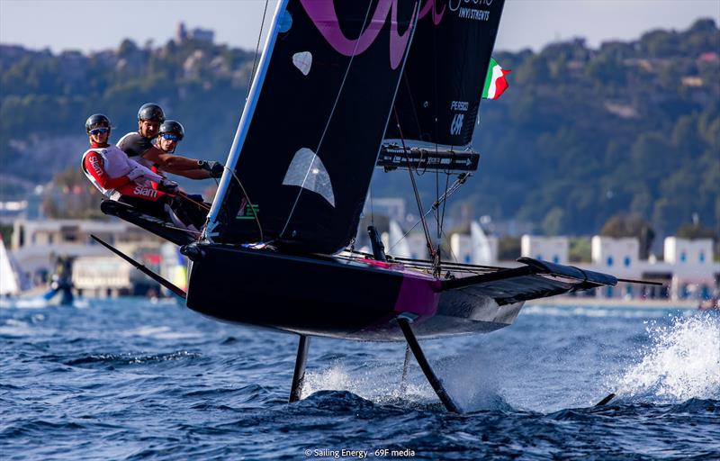 Youth Foiling Gold Cup - ACT 3 - Day 2 photo copyright Sailing Energy / 69F media taken at  and featuring the Persico 69F class