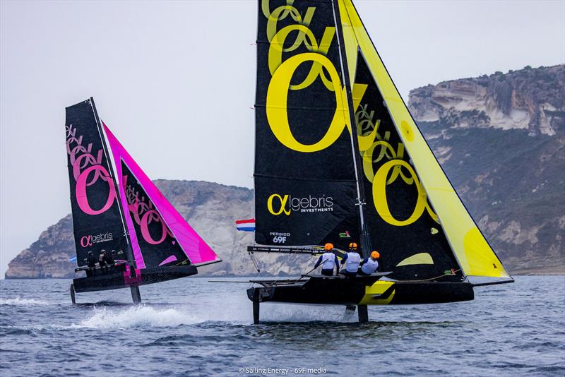 Youth Foiling Gold Cup - ACT 3 - Day 4 photo copyright Sailing Energy / 69F media taken at  and featuring the Persico 69F class