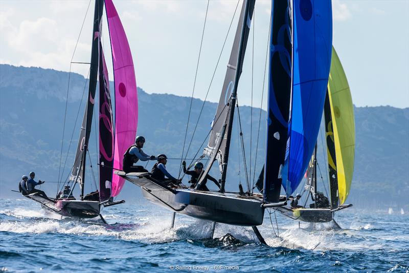 Youth Foiling Gold Cup Act 3 at Cagliari - Day 6 photo copyright 69F Media / Sailing Energy taken at  and featuring the Persico 69F class