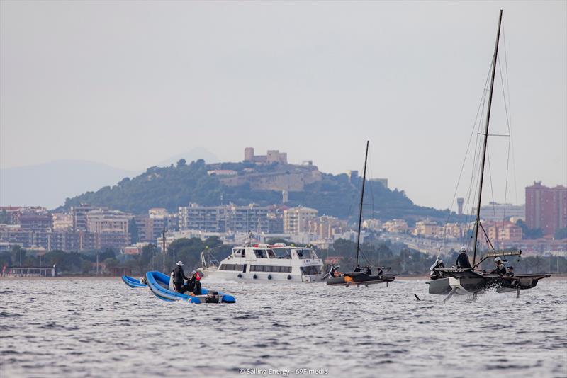 Youth Foiling Gold Cup Act 3 at Cagliari - Day 7 photo copyright 69F Media / Sailing Energy taken at  and featuring the Persico 69F class