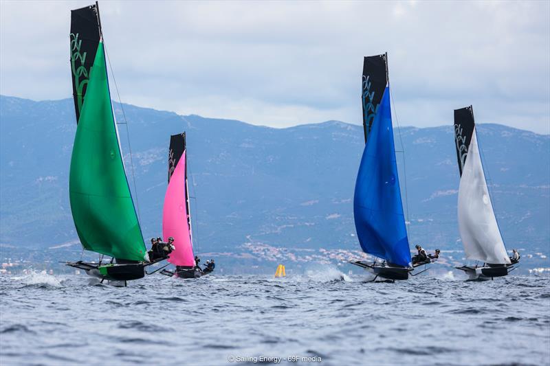 Youth Foiling Gold Cup Act 3 at Cagliari - Day 10 photo copyright 69F Media / Sailing Energy taken at  and featuring the Persico 69F class