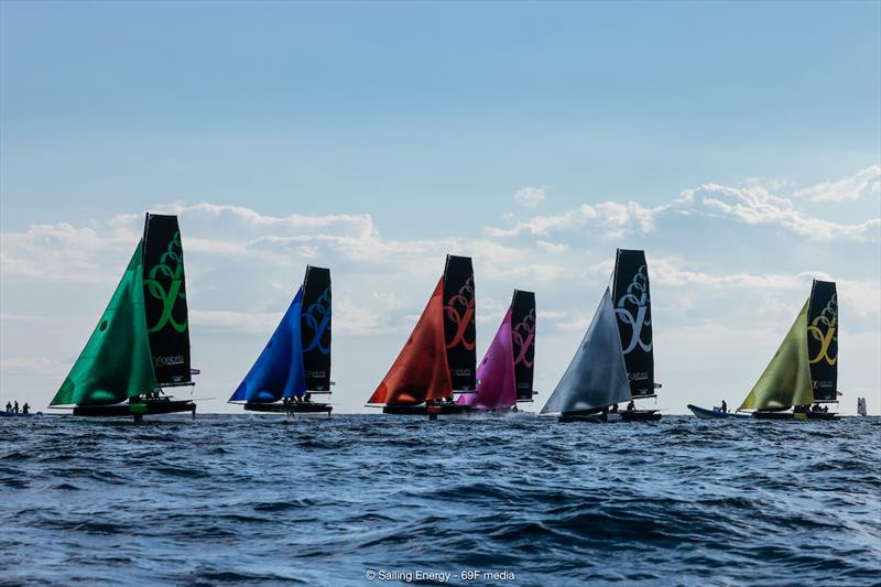 Youth Foiling Gold Cup Act 3 at Cagliari - Day 10 photo copyright 69F Media / Sailing Energy taken at  and featuring the Persico 69F class