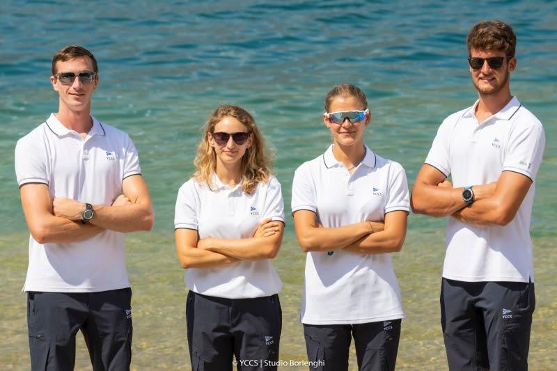 The Young Azzurra team, L-R: Ettore Botticini, Francesca Bergamo, Erica Ratti and Federico Colaninno. - photo © YCCS / Studio Borlenghi