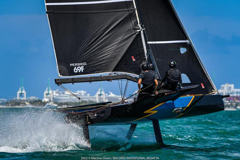 Six team line-up for 69F at 2023 Bacardi Invitational Regatta photo copyright Martina Orsini taken at Shake-A-Leg Miami and featuring the Persico 69F class