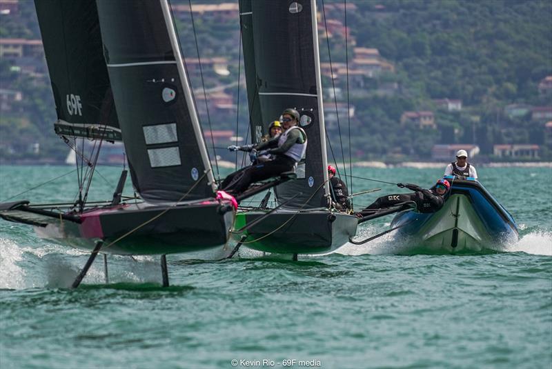 69F Women Foiling Gold Cup - photo © Kevin Rio