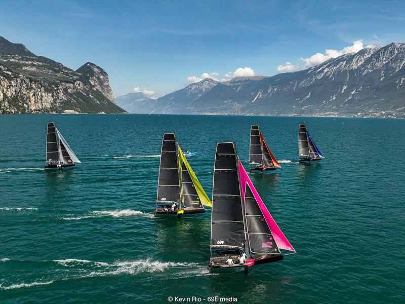 69F Women Foiling Gold Cup in Gargnano, Lake Garda photo copyright Kevin Rio / 69F Media taken at  and featuring the Persico 69F class