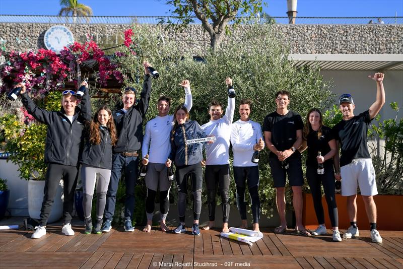 Prizegiving - 2023 69F Youth Foiling Gold Cup Grand Final photo copyright Marta Rovatti Studihrad / 69F Media taken at  and featuring the Persico 69F class
