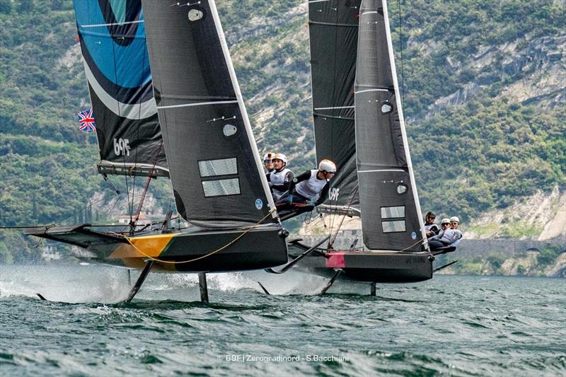 Act 1 of the 69F Youth Foiling Gold Cup photo copyright 69F| Zerogradinord - S.Bacchiani taken at Circolo Vela Torbole and featuring the Persico 69F class