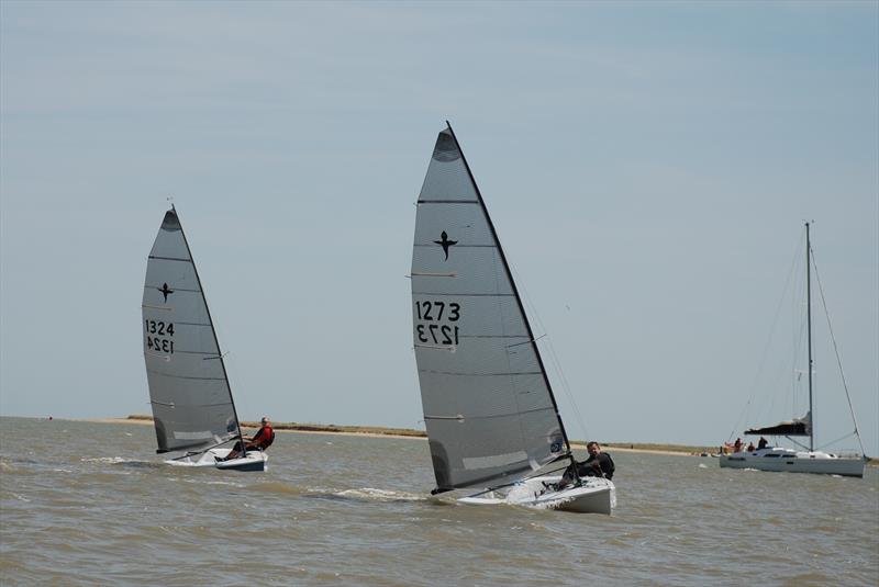 Paul Church leads Martin Jenkins towards the finish in the Spinlock Phantom Grand Prix at Walton and Frinton photo copyright Ron Shuttleworth taken at Walton and Frinton Yacht Club and featuring the Phantom class