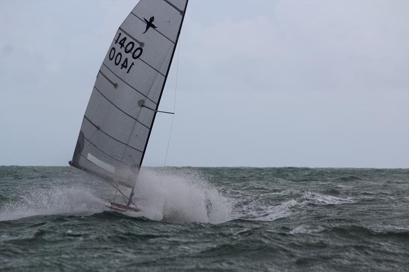 High winds on day 1 of the Phantom Nationals at Highcliffe - photo © Sarah Desjonqueres