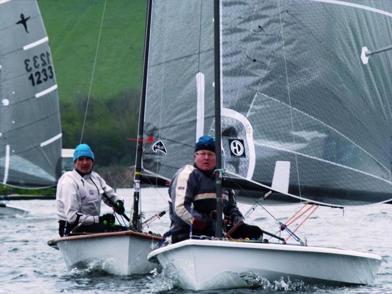 Eric Howe and Steve Popple during the Phantom Open at Fishers Green photo copyright Godfrey Clark taken at Fishers Green Sailing Club and featuring the Phantom class