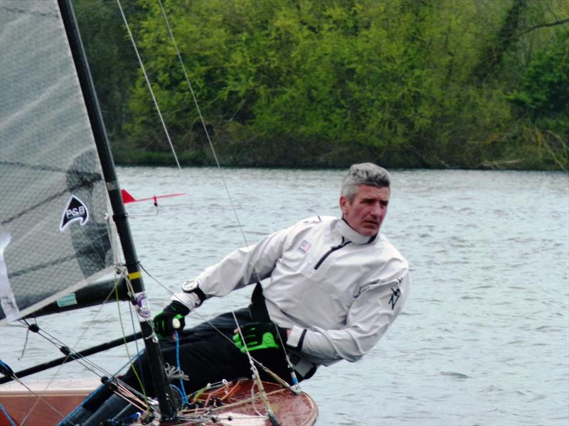 Eric Howe during the Phantom Open at Fishers Green photo copyright Godfrey Clark taken at Fishers Green Sailing Club and featuring the Phantom class