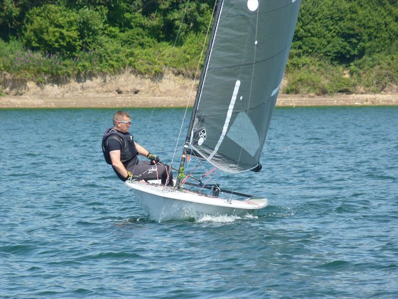 Rob Cook during the Carsington Phantom Open photo copyright Evan Cairns taken at Carsington Sailing Club and featuring the Phantom class