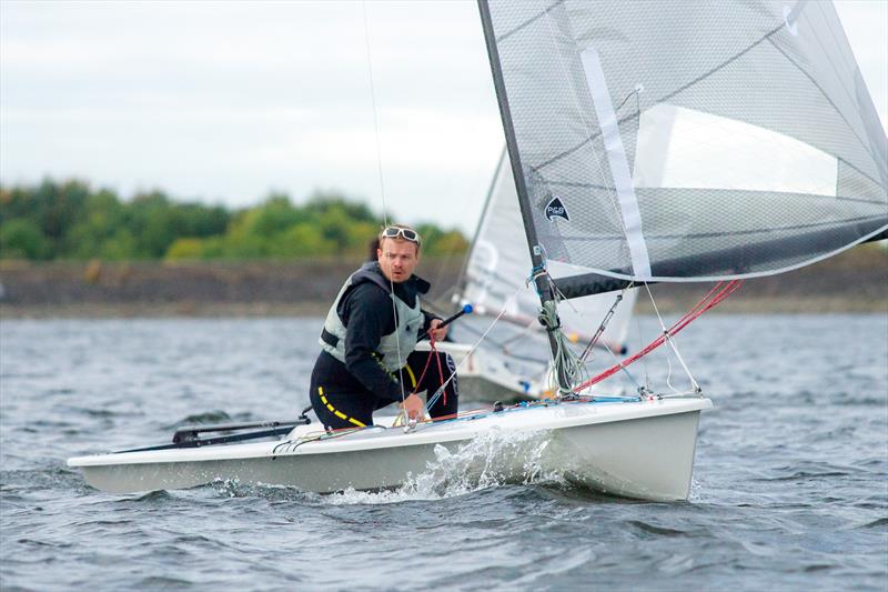 Richard Nurse during the Phantom Midlands Traveller Series 2021 finale at Burton  photo copyright Phil Base taken at Burton Sailing Club and featuring the Phantom class