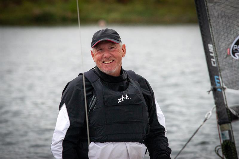 Mike Webster during the Phantom Midlands Traveller Series 2021 finale at Burton  photo copyright Phil Base taken at Burton Sailing Club and featuring the Phantom class