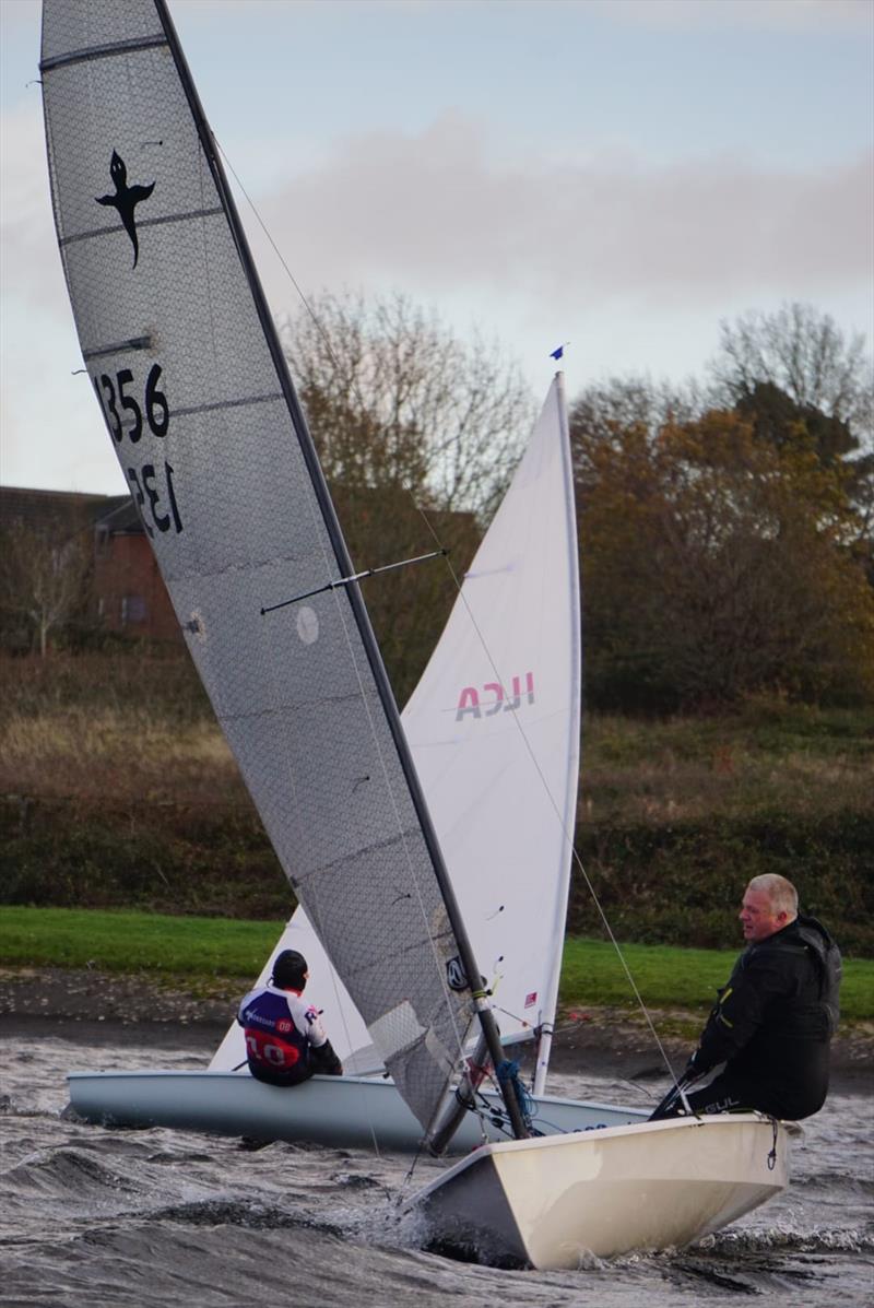 Steve Ward (Phantom) and John Ling (ILCA 7) during the Bartley Beast photo copyright BSC taken at Bartley Sailing Club and featuring the Phantom class