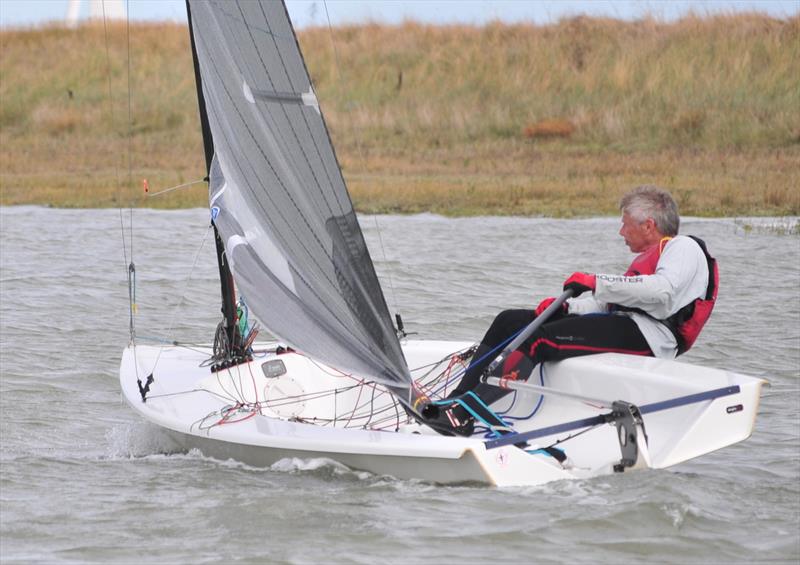 Bob Portway in his Phantom at Burnham Week 2022 photo copyright Alan Hanna taken at Burnham Sailing Club and featuring the Phantom class