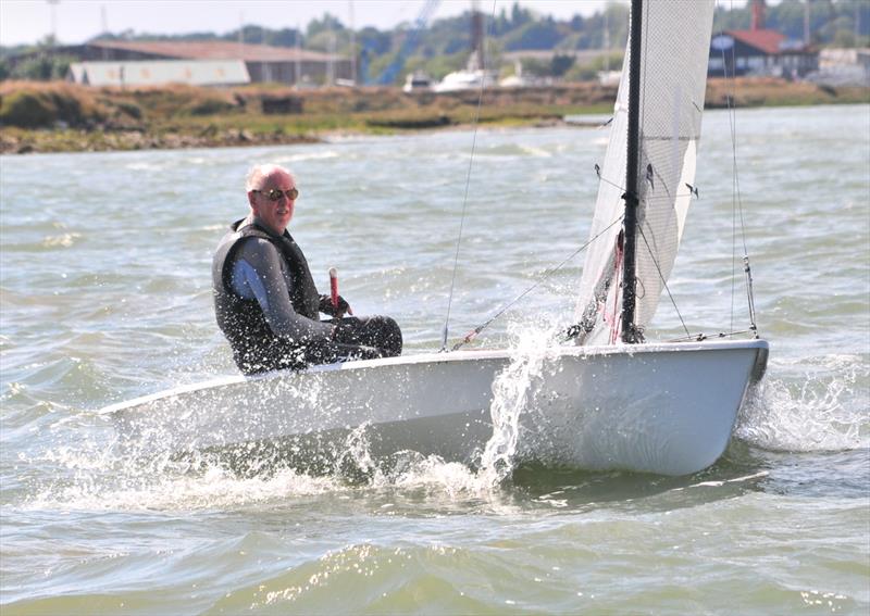 Graham Dale-Jones in his Phantom at Burnham Week 2022 photo copyright Alan Hanna taken at Burnham Sailing Club and featuring the Phantom class