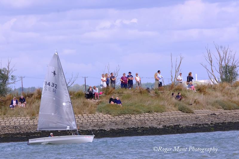 Grandstand viewing of the Phantoms at Burnham Week 2022 photo copyright Roger Mant taken at Burnham Sailing Club and featuring the Phantom class