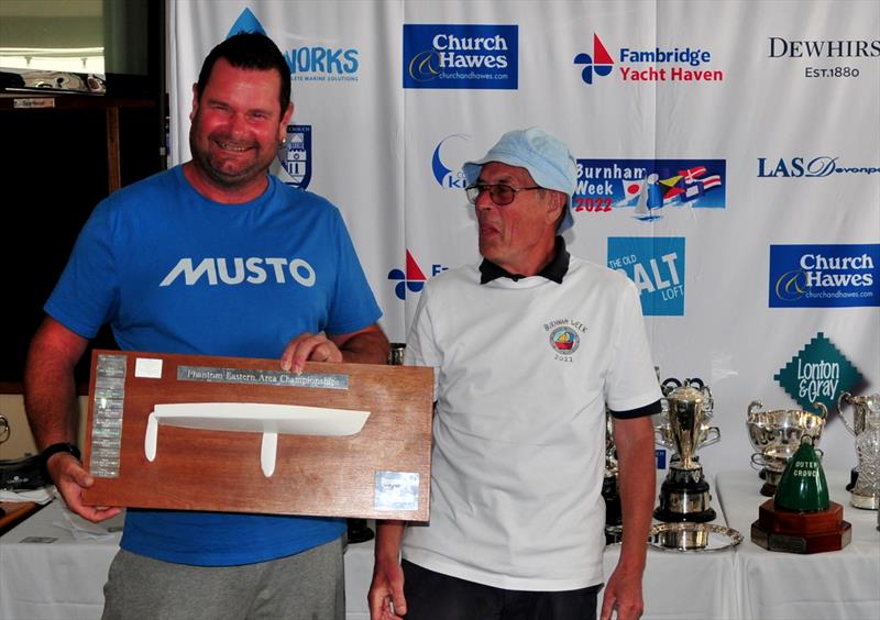 Bill Taylor Phantom East Coast Champion at Burnham Week 2022 photo copyright Alan Hanna taken at Burnham Sailing Club and featuring the Phantom class