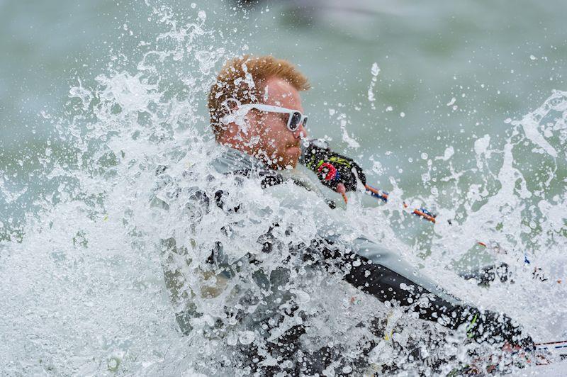 Richard Nurse enjoying the gentle patter of wavelets on his hull - Phantom Eastern Series and Smugglers Trophy at Royal Harwich YC - photo © Pavel Kricka