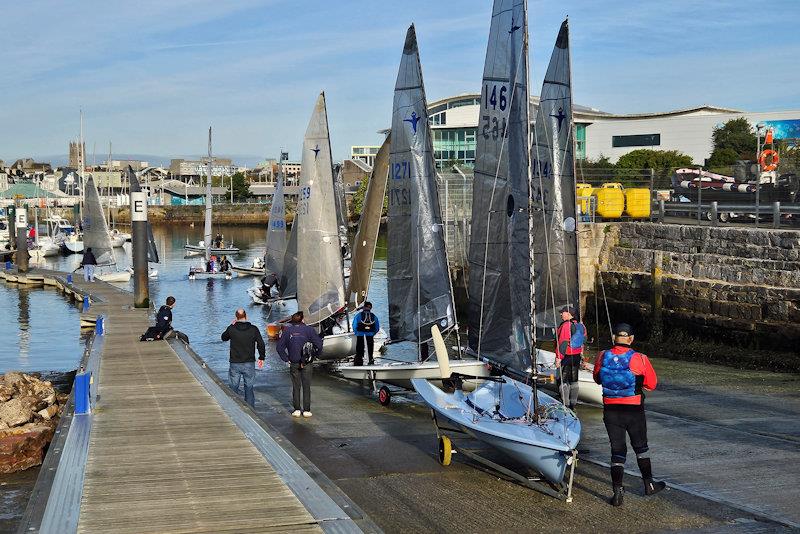 Allspars Final Fling - Phantom fleet launching for their final traveller's event of the year photo copyright Sam Hannaford taken at Royal Western Yacht Club, England and featuring the Phantom class