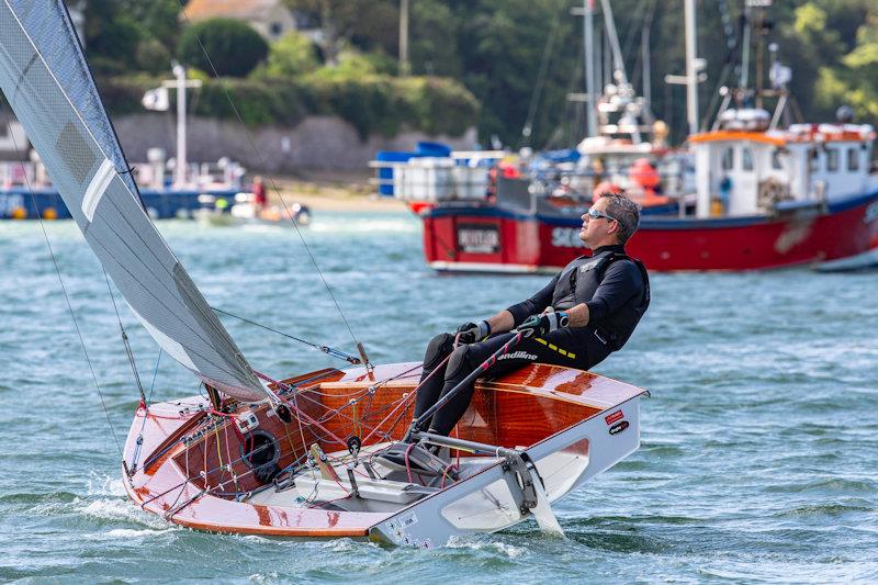 Beautiful wooden deceked Phantom photo copyright Paul Gibbins Photography taken at Salcombe Yacht Club and featuring the Phantom class