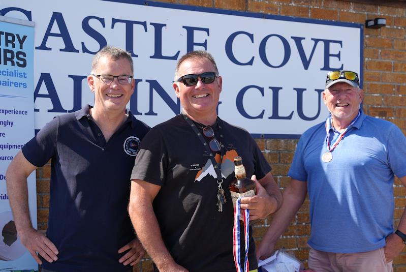 Simon Hawkes wins the Phantom Craftinsure Super Series event at Castle Cove photo copyright Jon Emmett taken at Castle Cove Sailing Club and featuring the Phantom class