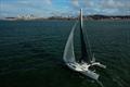 Ryan Finn sails into San Francisco Bay aboard his Proa, Jzerro, by way of Cape Horn. Jzerro carries Colligo-built standing rigging © Colligo Marine
