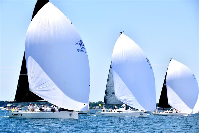 Racecourse action at the start of the 2019 Bayview Mackinac Race photo copyright Images courtesy of Martin Chumiecki/Element Photography taken at Bayview Yacht Club and featuring the PHRF class