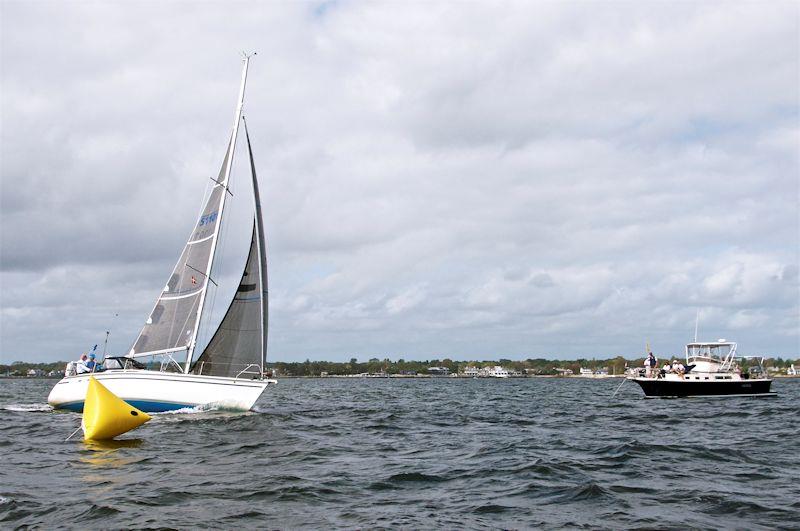 On the Mark II, first finisher in the 2020 Denmark Race at Stamford photo copyright Rick Bannerot / ontheflyphoto.net taken at Stamford Yacht Club and featuring the PHRF class