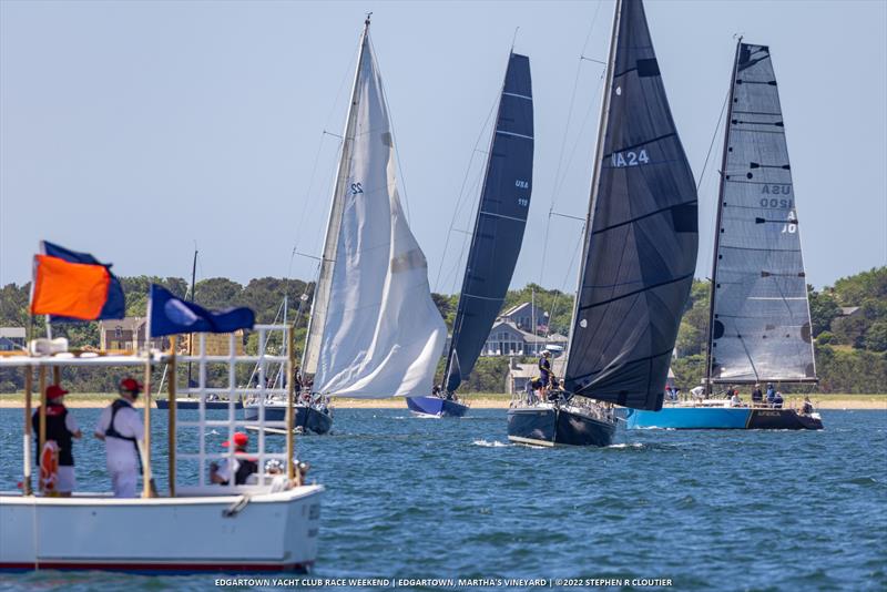 Racecourse action at the Edgartown Race Weekend photo copyright STEPHEN R CLOUTIER taken at Edgartown Yacht Club and featuring the PHRF class