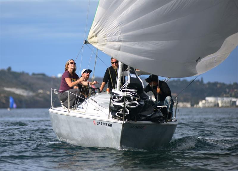 San Diego Hot Rum Series Day 2 photo copyright Bob Betancourt taken at San Diego Yacht Club and featuring the PHRF class
