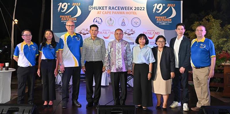 Phuket Raceweek 2022: VIPs welcoming the return of PRW photo copyright PRW Media taken at Phuket Yacht Club and featuring the  class