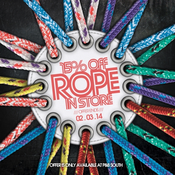 15% OFF Rope In-Store!