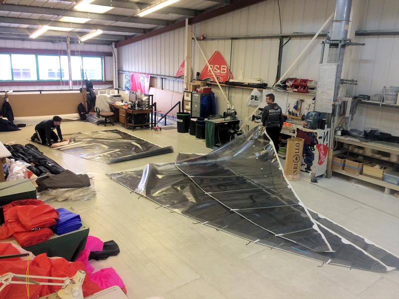 The P&B Team busy getting ready for the RYA Suzuki Dinghy Show - photo © P&B