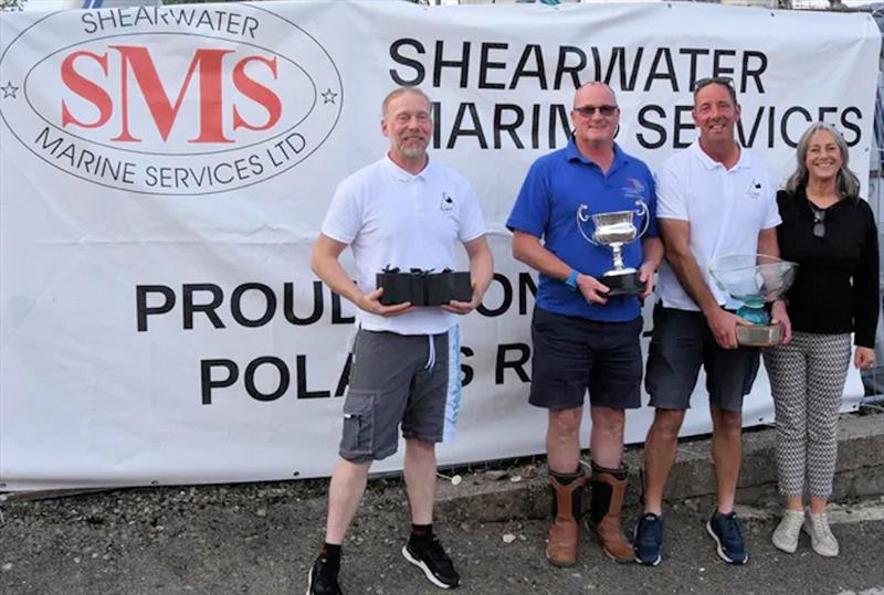 The crew of Chanter, the winning Piper with the Murray Seafoods trophy - Polaris Regatta at Holy Loch - photo © Trevor James