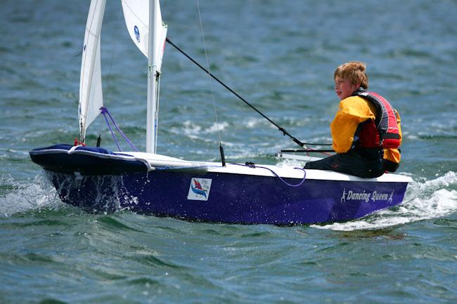 Lots of fun in the AB class at Parkstone Youth Week photo copyright David Harding / www.sailingscenes.co.uk taken at Parkstone Yacht Club and featuring the Poole AB class